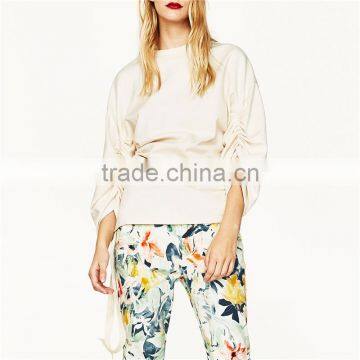Custom Design Female Fitted Cotton Multicoloured Floral Dress Pants photo-3
