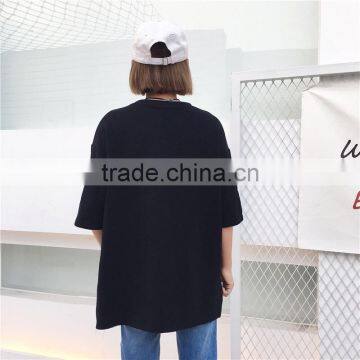 2017 New Style Women Zip up Cotton t Shirts With Wholesale Price photo-2