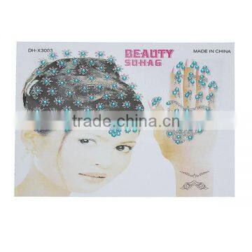 Women Sticker Custom Body Art Multicolor Glitter Removable Temporary Tattoo Sticker