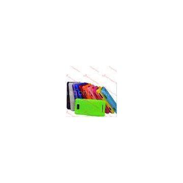 Green / Yellow / Purple Silicone Protective Phone Cover For Cellphone With Custom Material