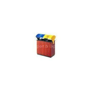 High quality galvanized plate liner  steel , wood outdoor garden dustbin