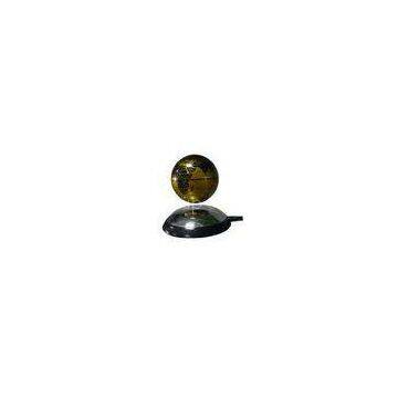 Magnetic Levitating Globe , 3 Inch Gold Revolving Floating Globe