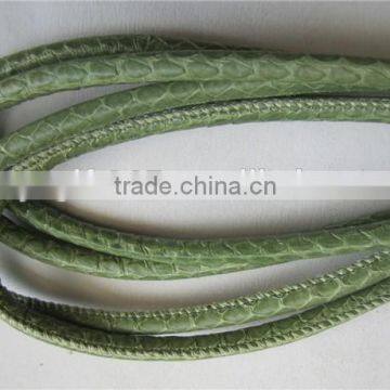 Round Leather Cord Dark Green Rope String For Necklace Bracelet Making