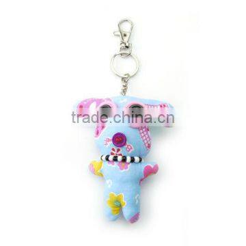 Cloth Lovely Animal Key Ring,Fabric Doll Key Chain,Fashion Mini Fluffy Stuffed Cloth Key Ring,Anime Fabric Love Doll