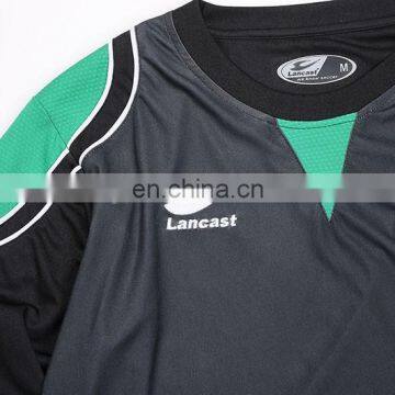 Long Sleeves Custom Black Soccer Referee Jersey photo-2