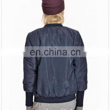 100% Polyester Cheap Custom Bomber Jackets for Lady Made in China photo-3