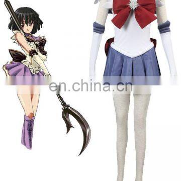 Rose Team-Free Shipping Sailor Moon Sailor Saturn Tomoe Hotaru Fighting Uniform Anime Sexy Halloween Carnival Costme