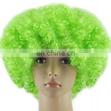 Fashion design green afro wig top quality sex cosplay wig FW2007