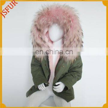 Jsfur Wholesale Children Parka With Faux Fur Lined For Kids