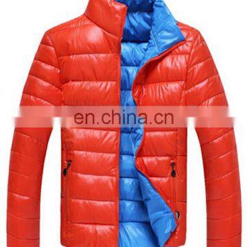 OEM service two sides down winter jacket for men