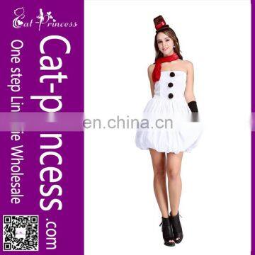 Poplular white velvet scarf character christmas costume