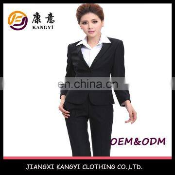 black Formal office style lady suits,business professional uniform