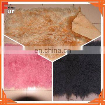 dyed Mongolian Plates Tibet Lamb Fur Plate