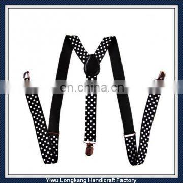 High Quality Polyester Ribbon Suspenders New Fashion Elastic Suspenders