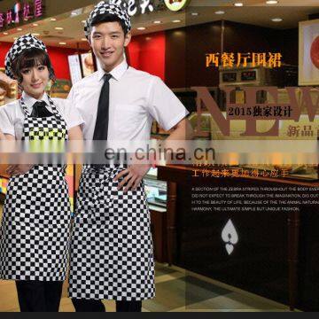 printed bib apron with custom logo for Restaurant and Bar and Coffee and Pizza shop