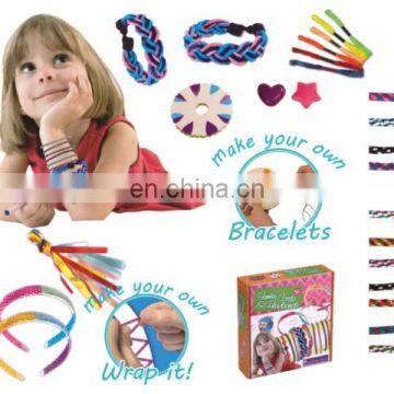 2015 fashion pizza box set---DIY weaving headbands and bracelet set