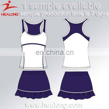 Women Sublimation Lawn Tennis Sports Wear Customized Tennis Wear