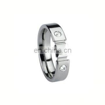 2014 wholesale alibaba tungsten ring blank inlay cz