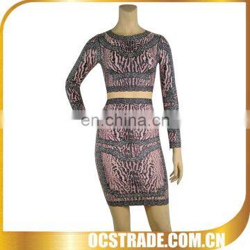 2014 fashion two piece bandage dress sexy gypsy style dresses