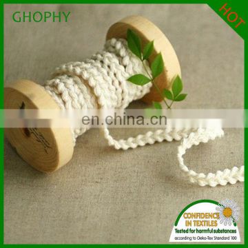 Braided Flat Cotton Rope Accessory For Jeans