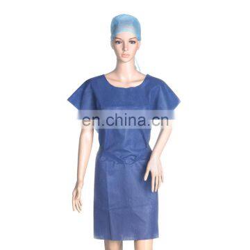 Disposable PP non-woven fabric isolation gown/disposable patient gown