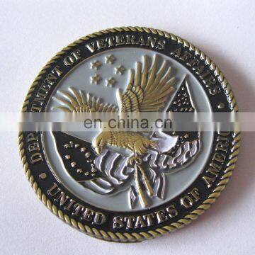 Metal custom 3D logo challenge coin no minimum