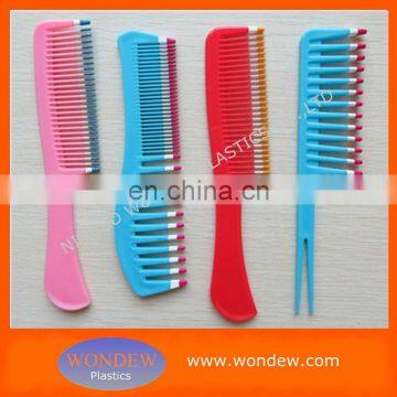 Professional plastic hair comb for hair salon