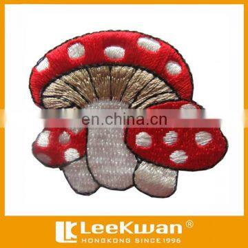 Custom Embroidery Mushroom Applique Patch