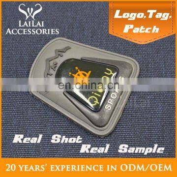Decorative 3d soft pvc clothing rubber patches