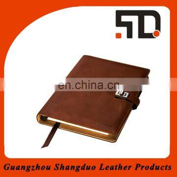 New Design  China Gold Supplier PU Promotional Gifts Notebook Cover Design