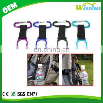 Winho Convenient Carrying Alloy Water Bottle Holder Carabiner Hook