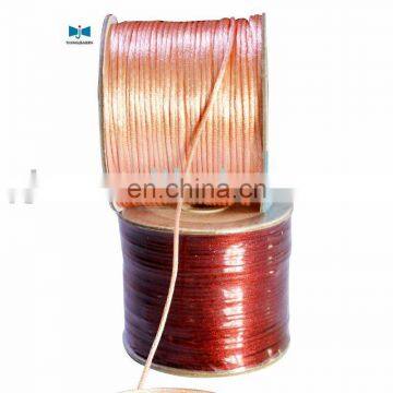 gold polyester packing satin rattail cord