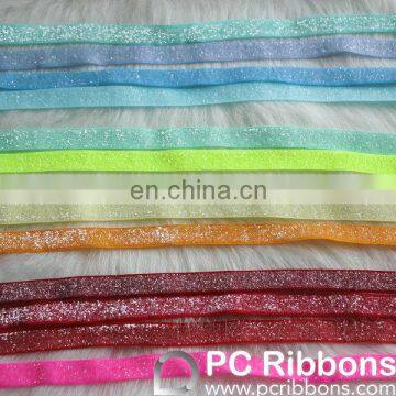 Wholesale elastic glitter ribbon