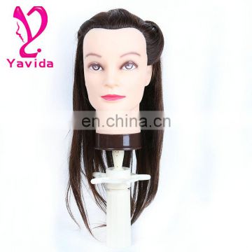 alibaba express high quality human hair mannequin head hair training head