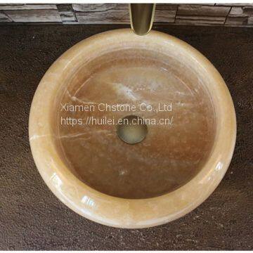 Honey Onyx Sinks, Honey Onyx Wash Basins, Nature Stone Bathroom Sinks