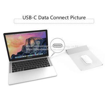 Multifunctional Aluminum Alloy Mouse Pad 6 in 1 Expand Docks USB Hub With RJ45 USB 3.0 Micro SD and SD Card Ports for Laptop photo-5