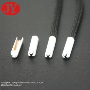 Dongguan Jiayang Engraved Custom Lace Locks Metal Tip Cotton Draw Cord photo-4