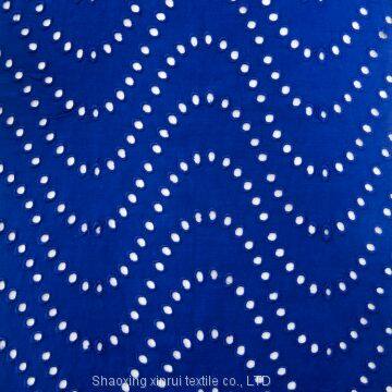 White Cotton Lace Embroidery Dress Fabric Design photo-3