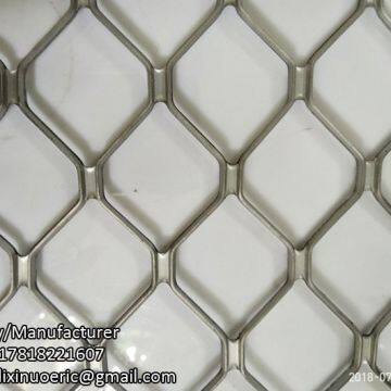 Aluminum mesh for doors 6mm thick powder coated white