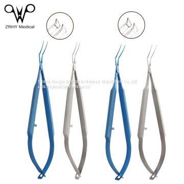 112MM Reusable Round Handle Harf Capsulorhexis Forceps,China OEM Manufacture