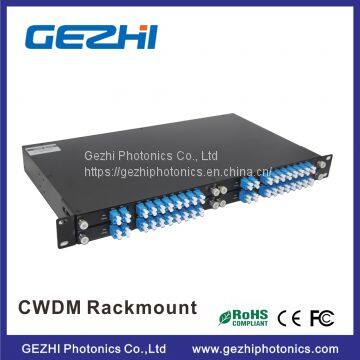 Passive CWDM Mux Demux 8CH Module by 4pcs LGX Box in one 19