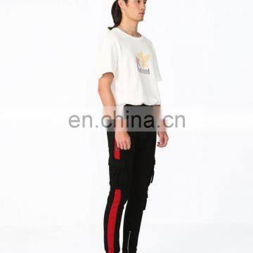 DiZNEW Китайская заводская фабрика по OEM-производству оптово продаёт чёрные спортивные брюки с шнуровкой по талии photo-6