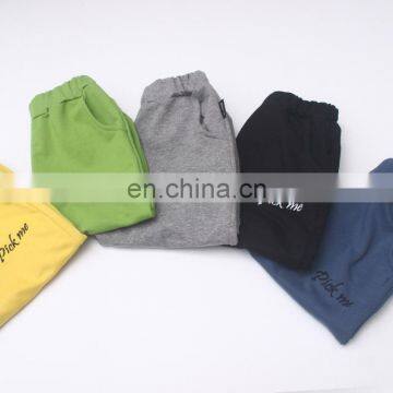 Terry Long Pant Embroidery Loose Pant Boys and Girls Stitchwork Wide Leg Pant For Uniset on Sale photo-2