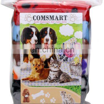 Cute Cat Fleece Blanket Pet Dog Blanket Warm Paw Print Blanket Bed Cover for Dogs and Cats photo-6