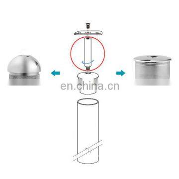 Balustrade Handrail Solid Support Bar Stainless Steel Male to Femail Tube Connector photo-4