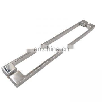 Bathroom Hardware Zinc Alloy Sliding Shower Push Pull Glass Strip Door Handle photo-2
