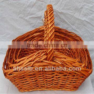 Chinese traditional willow wicker food basket