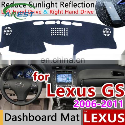 for Lexus GS GS300 GS430 GS450h GS350 GS460 2006~2011 Anti-Slip Mat Dashboard Cover Sunshade Dashmat Accessories F Sport 300 430