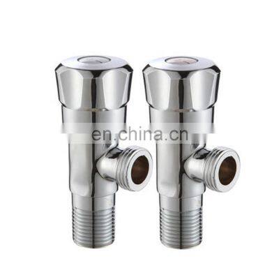 Hot and cold water used mix 2 way cross handle angle valve