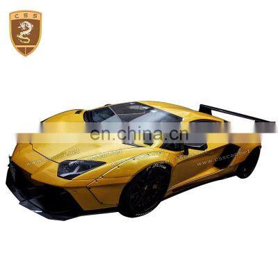 LB Style Car Full Fender Flares Side Skirts Bumper Wide Body Kit For Lambor Aventador LP700